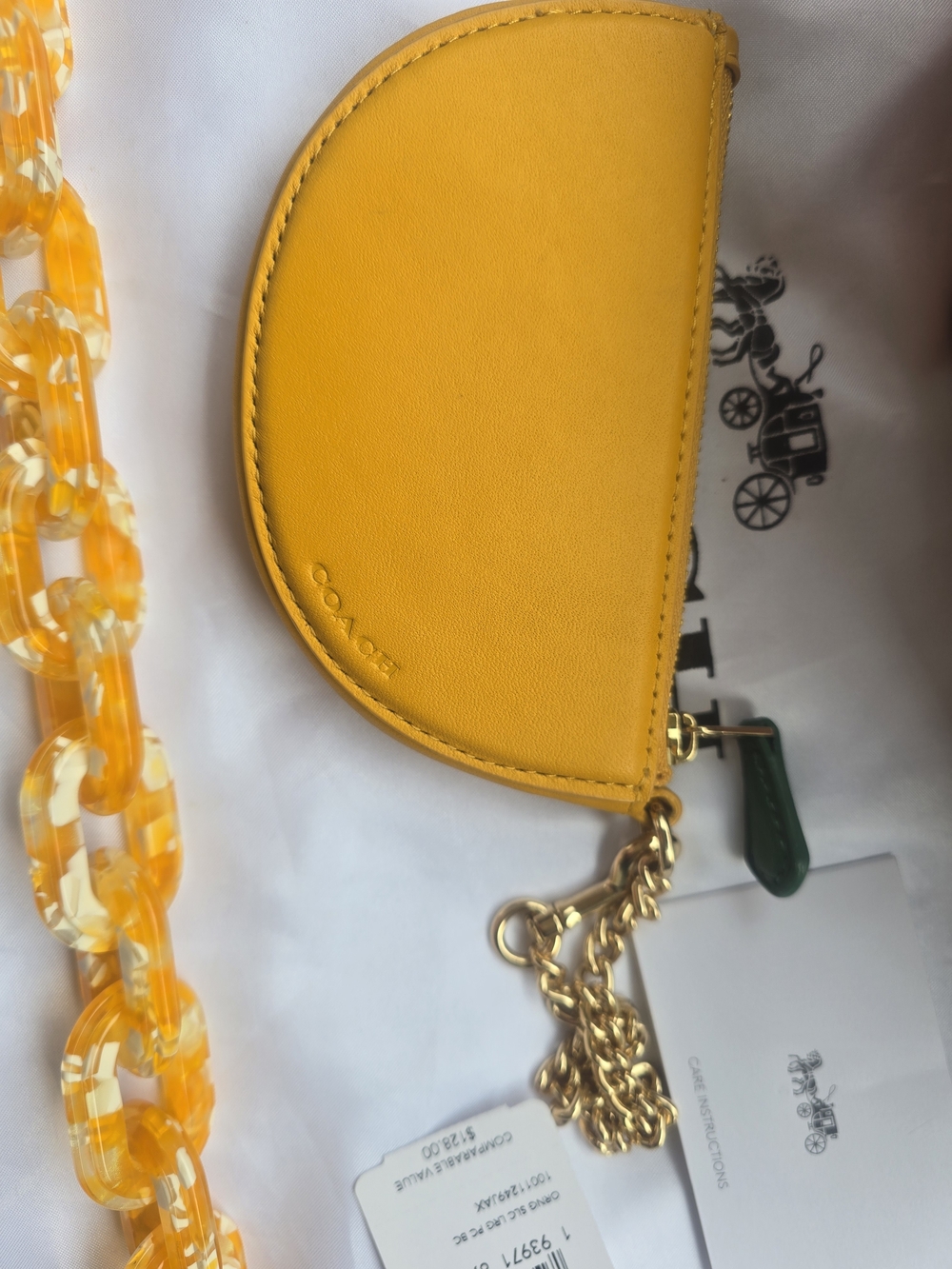 Coach Orange Slice Coin Purse - Picture 7 of 7